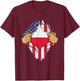 POLISH FLAG POLAND Men Women Kids Gift T-Shirt - T-Shirt | Maroon