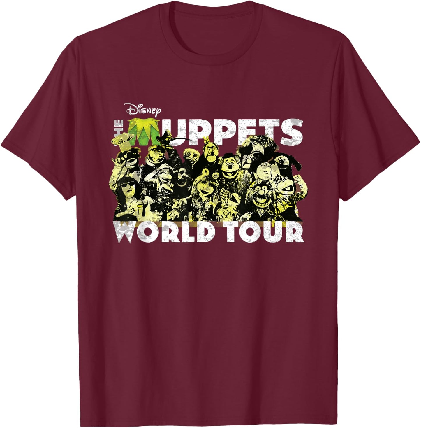 Disney The Muppets World Tour Concert T-Shirt - T-Shirt | Maroon