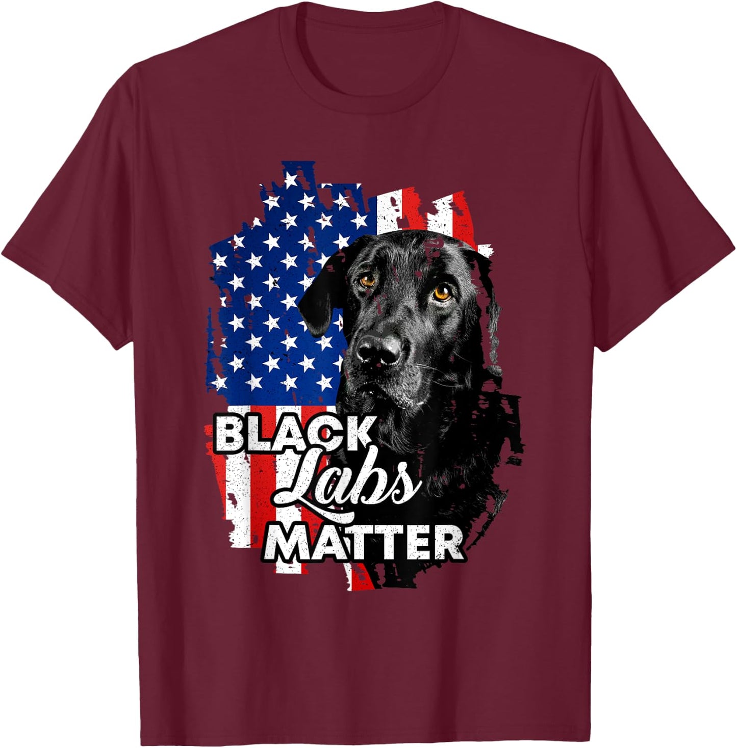 Black Labs Matter Labrador Retriever T-Shirt - T-Shirt | Maroon