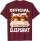 Scottish Highland Cow Official Sleepshirt Pajamas Nightgown T-Shirt - T-Shirt | Maroon