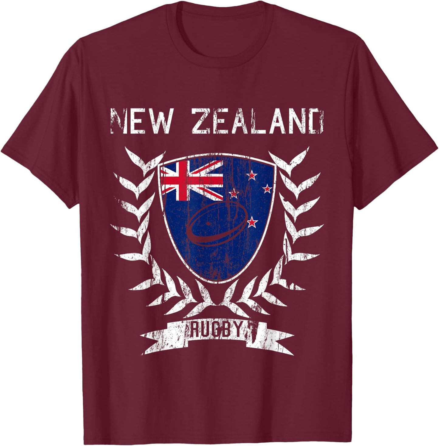 New Zealand Rugby Jersey 2021 Rugby T-Shirt - T-Shirt | Maroon