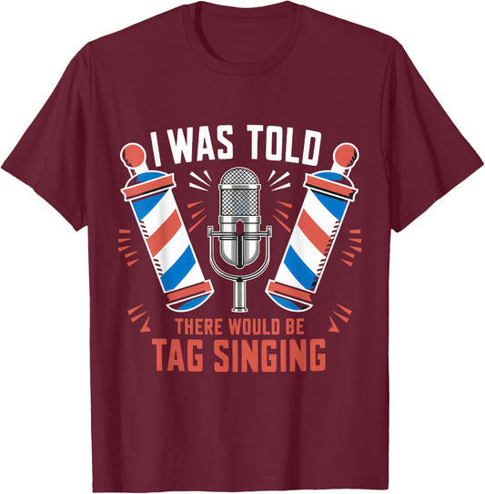 Barbershop Quartet Music Harmony Tag Singing T-Shirt - T-Shirt | Maroon