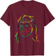 Abstract Jesus Graphic Image Cool Fun Piece T-Shirt - T-Shirt | Maroon