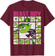 DC Comics Teen Titans Go! Beast Boy Box Up T-Shirt - T-Shirt | Maroon