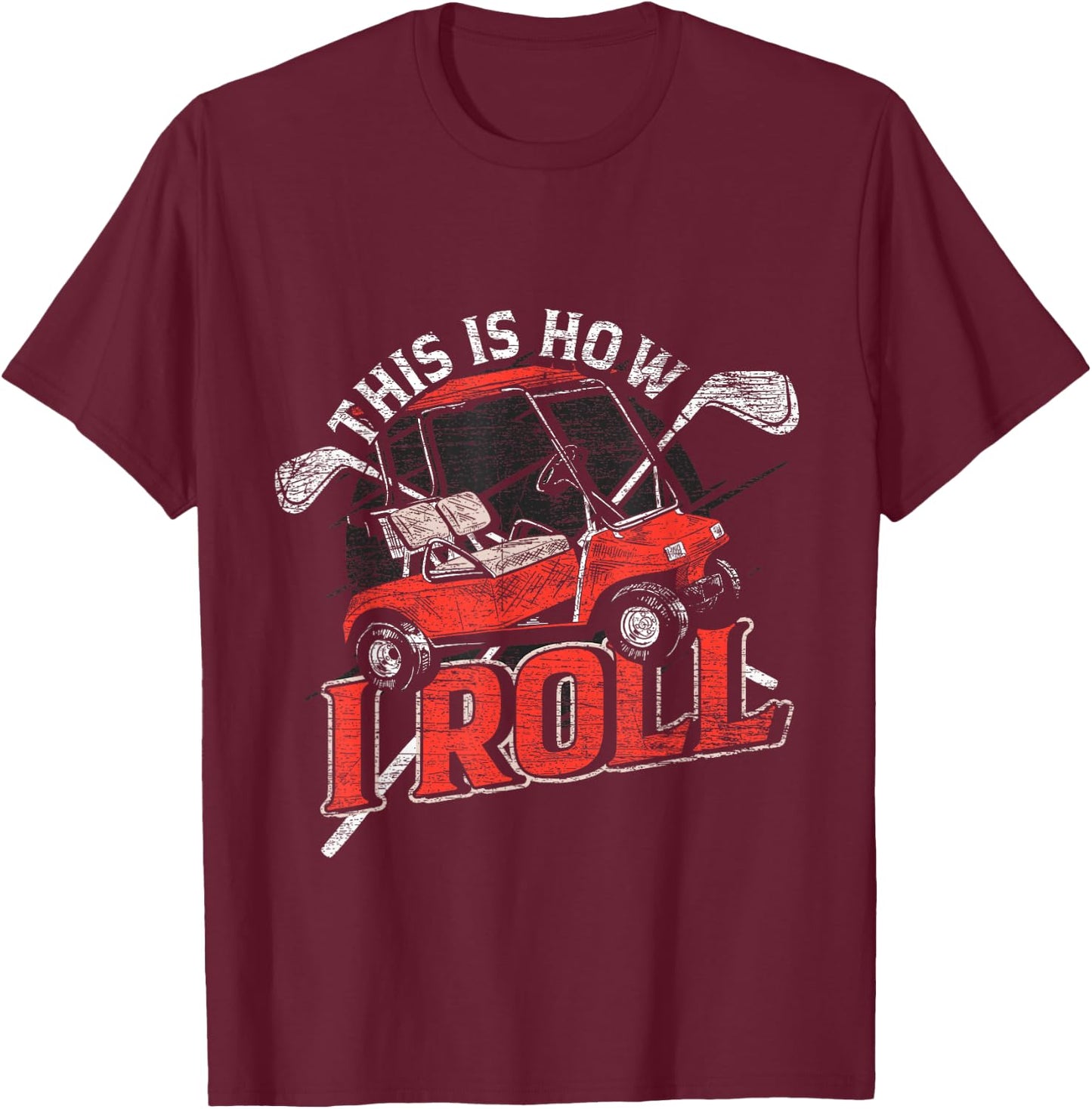 Golf Quotes Funny Golfer Golf - Adult, , Short Sleeve, Black, Small T-Shirt - T-Shirt | Maroon