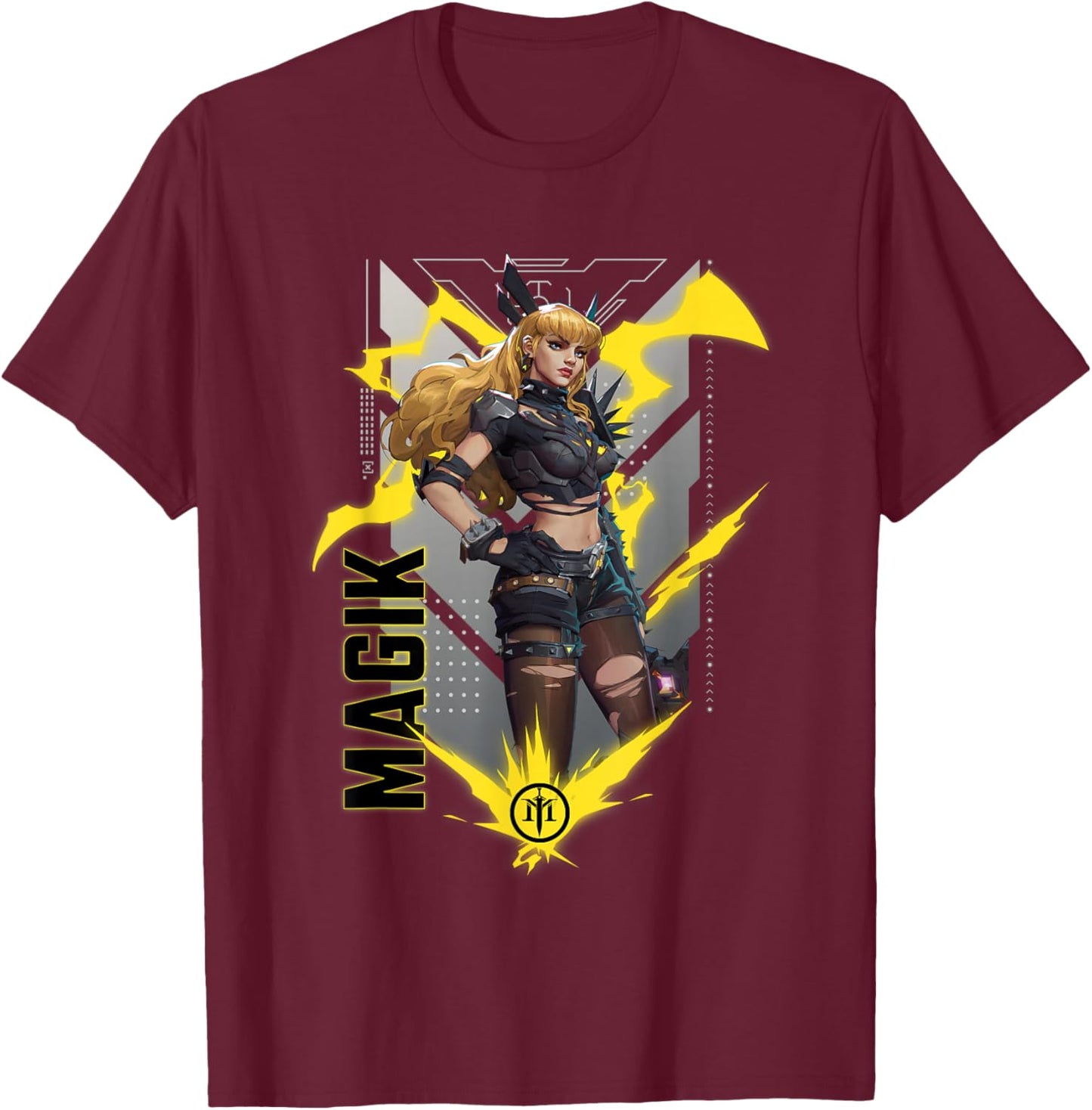 Marvel Rivals Gamerverse Super Hero PVP Illyana Magik T-Shirt - T-Shirt | Maroon