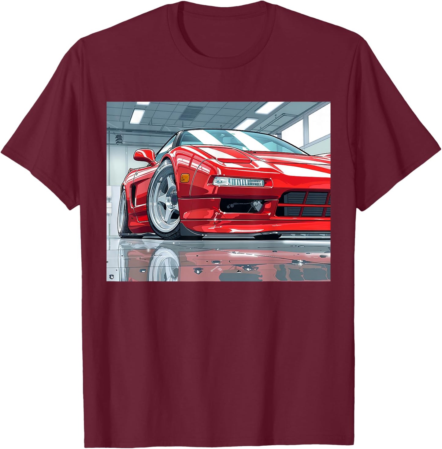 JDM NSX Car Scene Tuning Drift Import T-Shirt - T-Shirt | Maroon