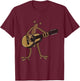 Coqui Taino Playing the Puerto Rican Boricua Cuatro T-Shirt - T-Shirt | Maroon