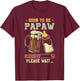 Soon To Be Papaw Est 2026 Pregnancy Announcement Loading T-Shirt - T-Shirt | Maroon