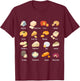 Funny Vintage Cheese Chart for Cheese Lover Cheese T-Shirt - T-Shirt | Maroon