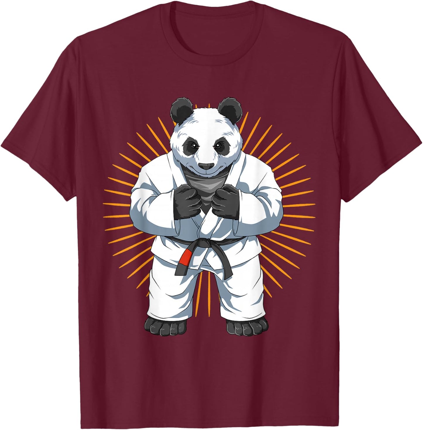 Panda - Brazilian Jiu-Jitsu BJJ Gift T-Shirt - T-Shirt | Maroon