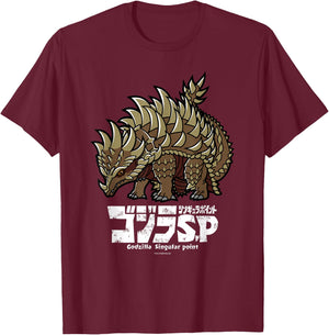 Godzilla Singular Point Anguirus T-Shirt - T-Shirt | Maroon
