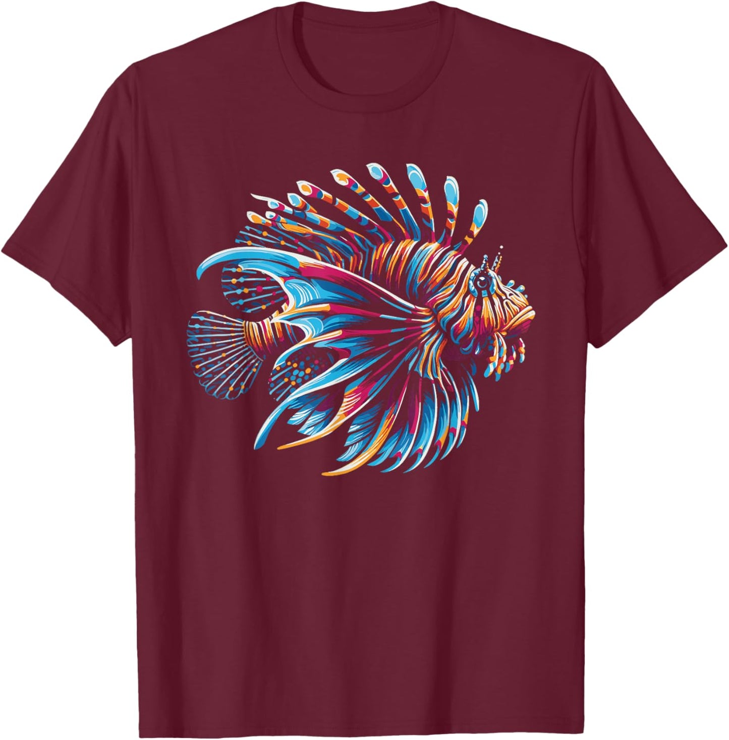 Lionfish Lion Fish Lover T-Shirt - T-Shirt | Maroon