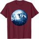 Basset Hound Dog Moon Dog Mom Dad Women Men Dog Lovers T-Shirt - T-Shirt | Maroon