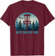 Best Dad By Par Funny Disc Golf Frisbee Golfer Father's Day T-Shirt - T-Shirt | Maroon