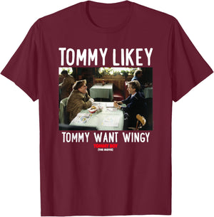 Tommy Boy Tommy Likey , Small, Black T-Shirt - T-Shirt | Maroon