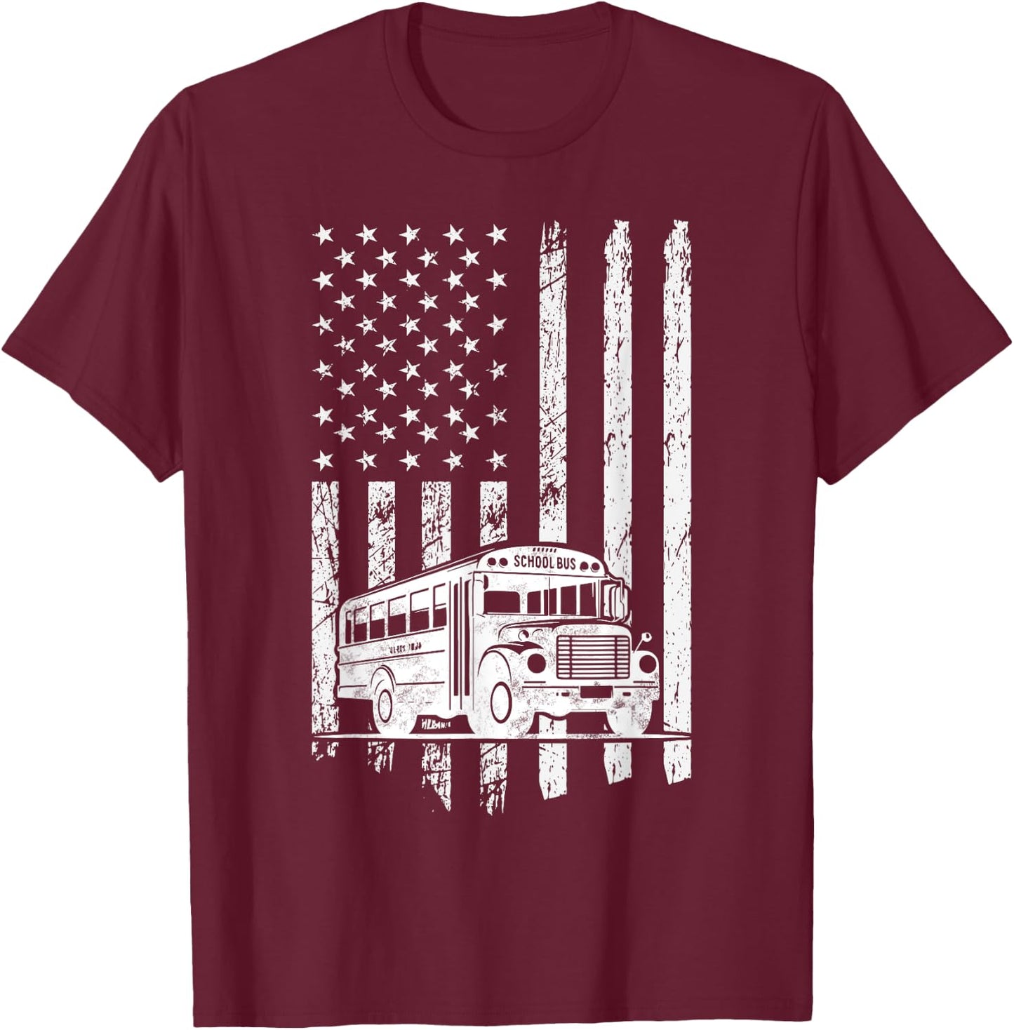 School bus driver us bus driver school T-Shirt - T-Shirt | Maroon