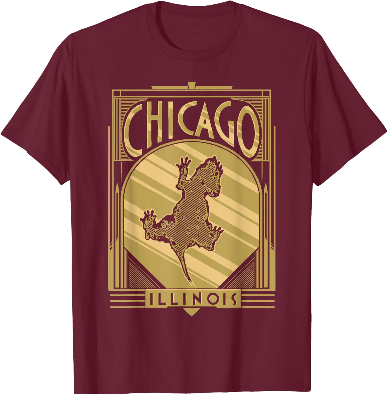 Chicago Rat Hole T-Shirt - T-Shirt | Maroon