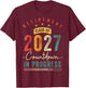 Retirement Class Of 2027 Countdown In Progress Funny Men T-Shirt - T-Shirt | Maroon