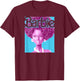 Barbie Afro Doll Classic Fit : Adult Round Neck, Black, Short Sleeve, Cotton-Polyester T-Shirt - T-Shirt | Maroon