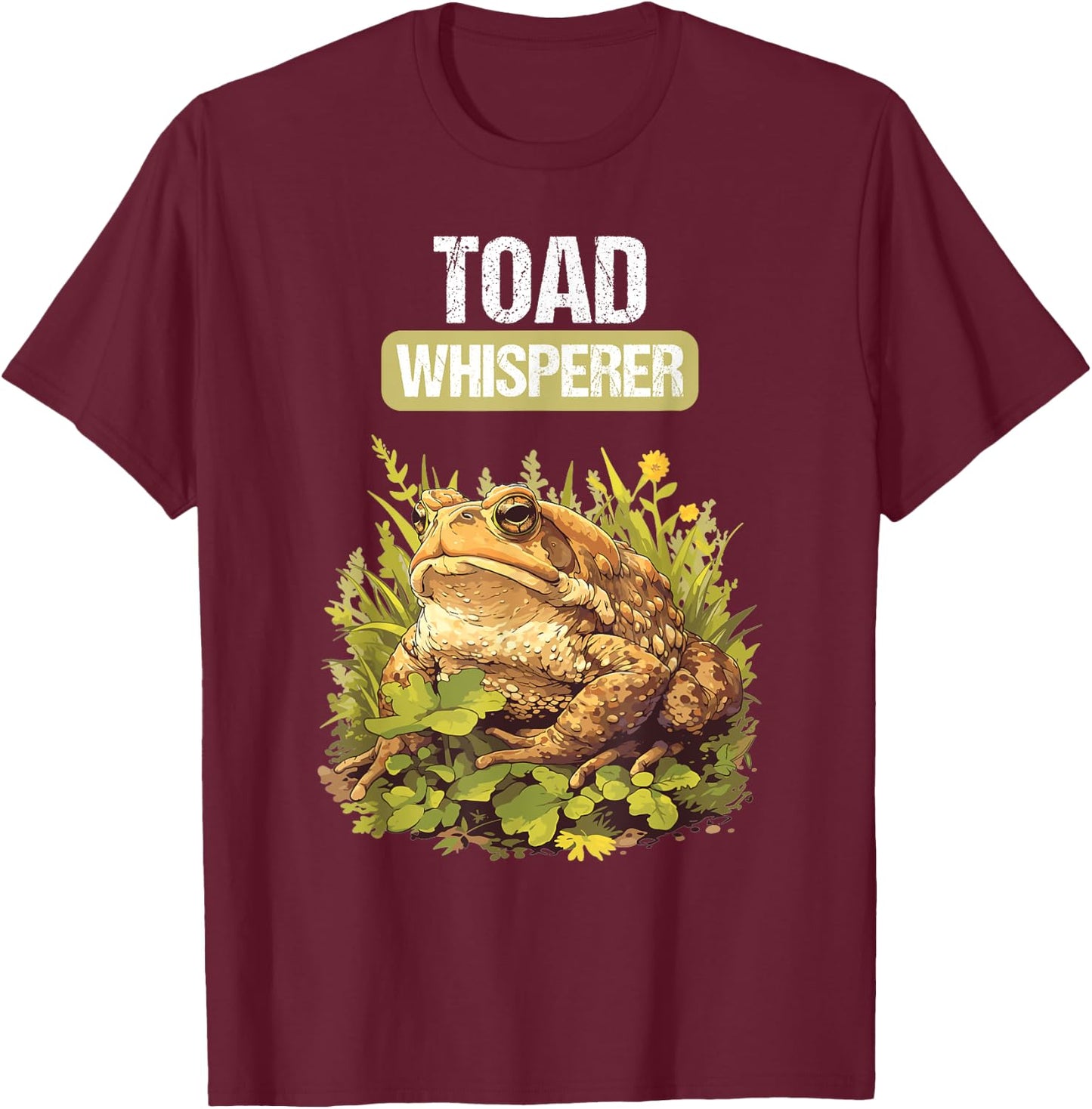 Toads Lovers Toad Whisperer T-Shirt - T-Shirt | Maroon