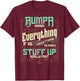 Bumpa Knows Everything Funny Bumpa Fathers Day Gifts T-Shirt - T-Shirt | Maroon