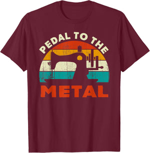Vintage Retro Sewing Machine Lover For Sew Lovers Seamstress T-Shirt - T-Shirt | Maroon