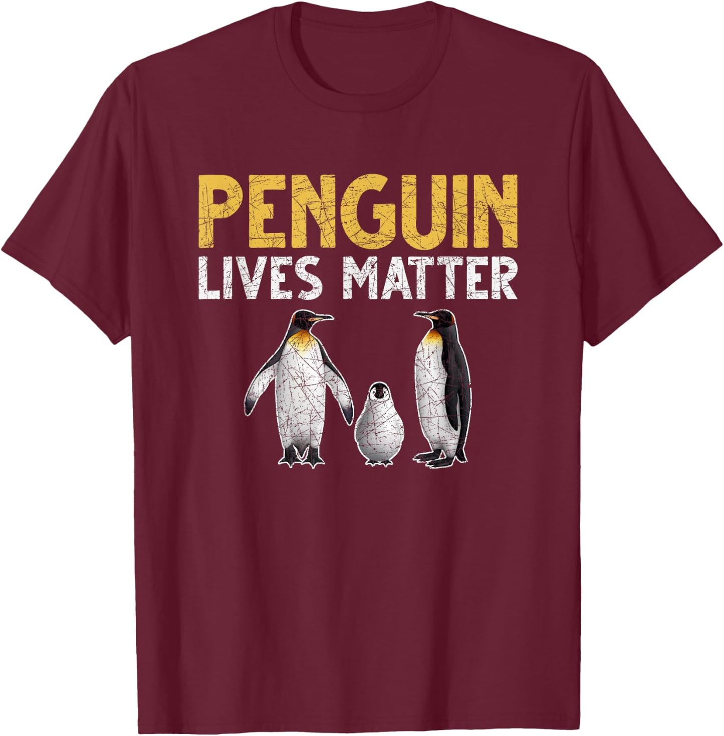 Penguin Leben sind wichtig Penguin T-Shirt - T-Shirt | Maroon