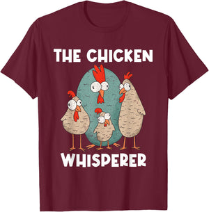 Funny Chicken Whisperer - Farmer Chickens Farmers Farmers T-Shirt - T-Shirt | Maroon