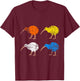 Pop Art Kiwi New Zealand T-Shirt - T-Shirt | Maroon