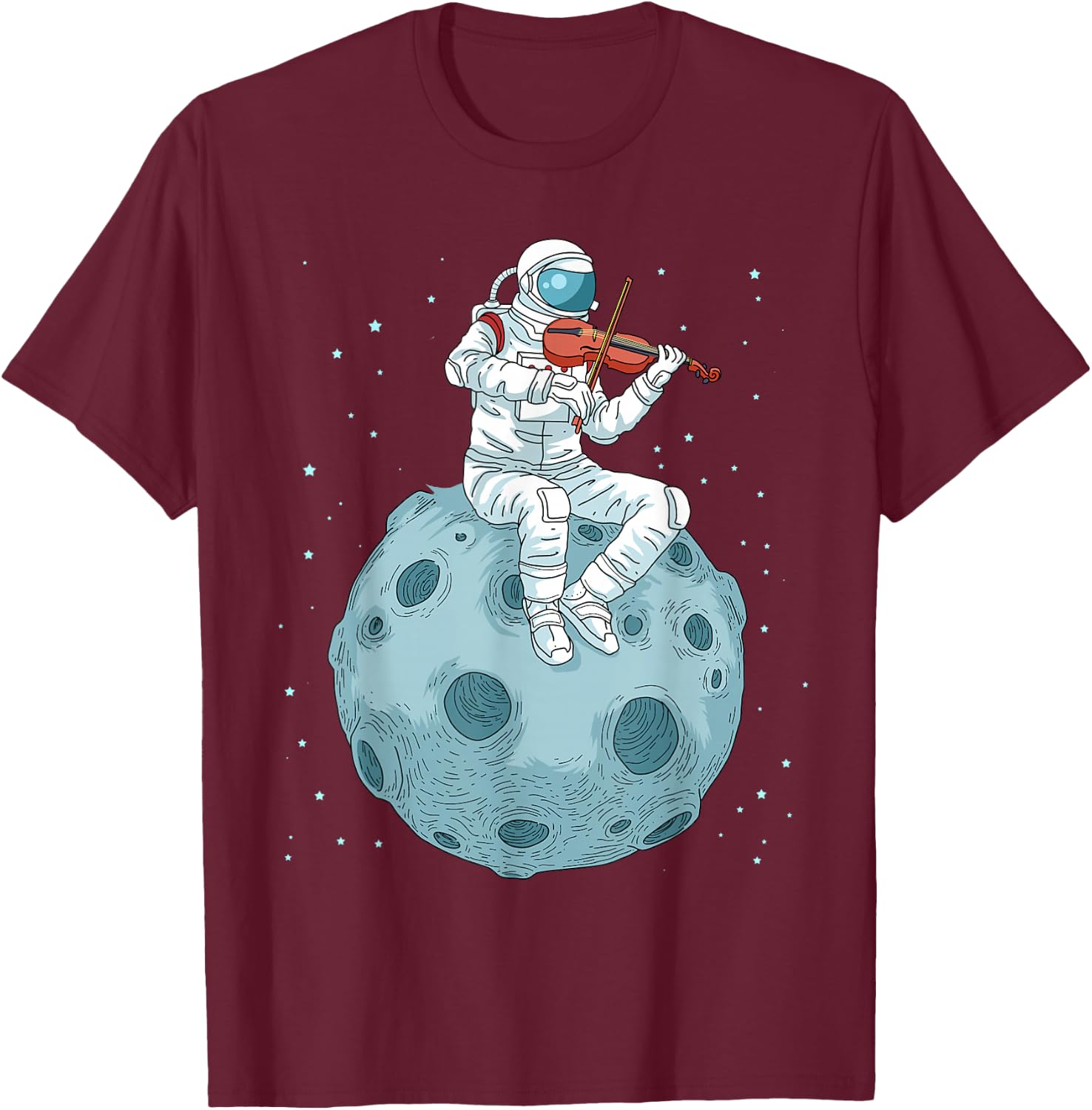 Violin Shirt Kids Fiddle Women Violin Gift Men Viola T-Shirt - T-Shirt | Maroon