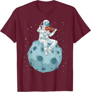 Violin Shirt Kids Fiddle Women Violin Gift Men Viola T-Shirt - T-Shirt | Maroon