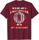 My Stepson Is A Firefighter Proud Fire Stepmom Stepdad Gift T-Shirt - T-Shirt | Maroon