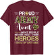 Proud Army Aunt Camou Soldier Family I Raised Mine Match T-Shirt - T-Shirt | Maroon