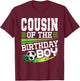 Soccer Birthday Cousin of the Birthday Boy Cousin Soccer T-Shirt - T-Shirt | Maroon