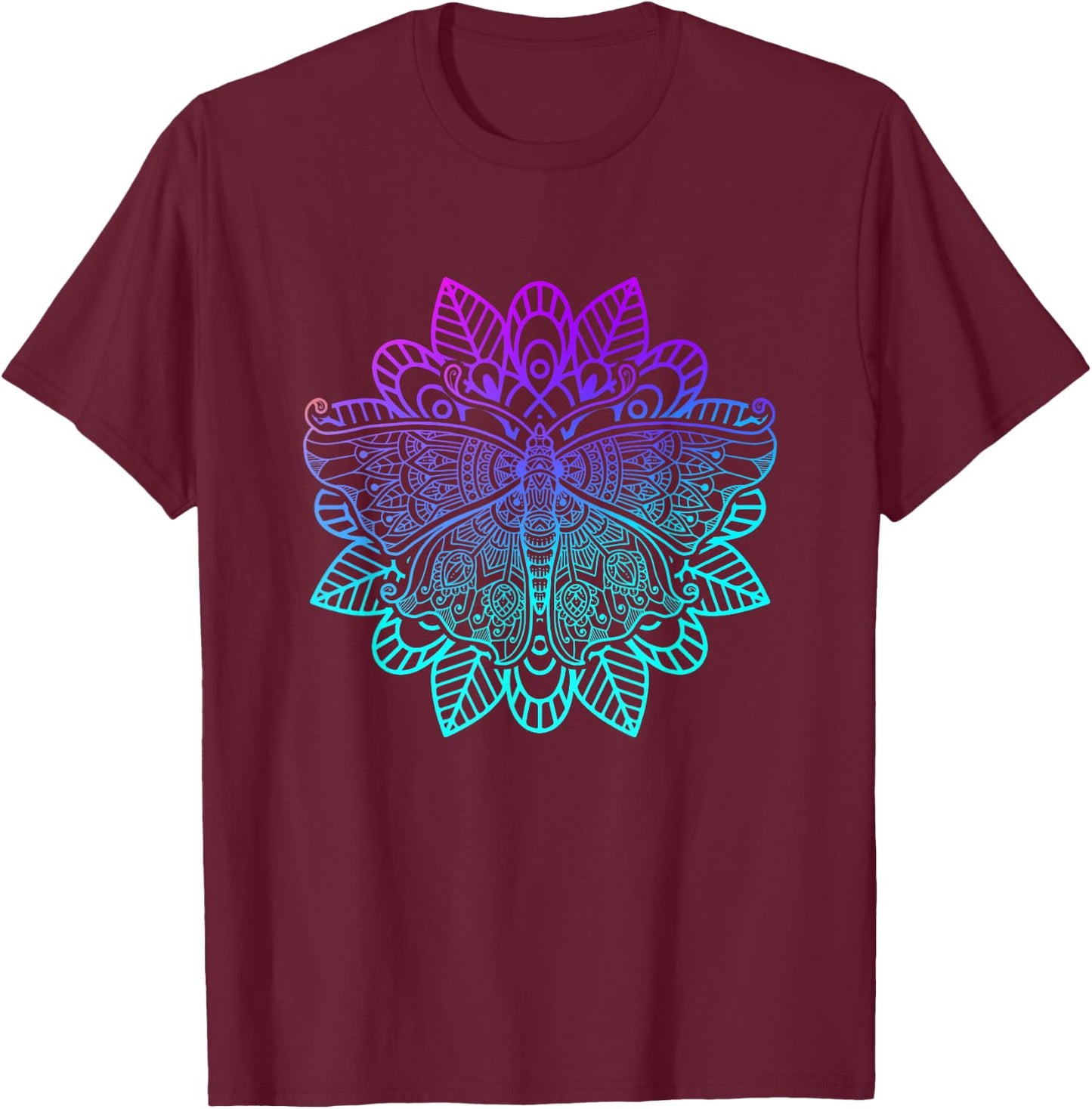 Butterfly Insect Entomology - Butterfly T-Shirt - T-Shirt | Maroon