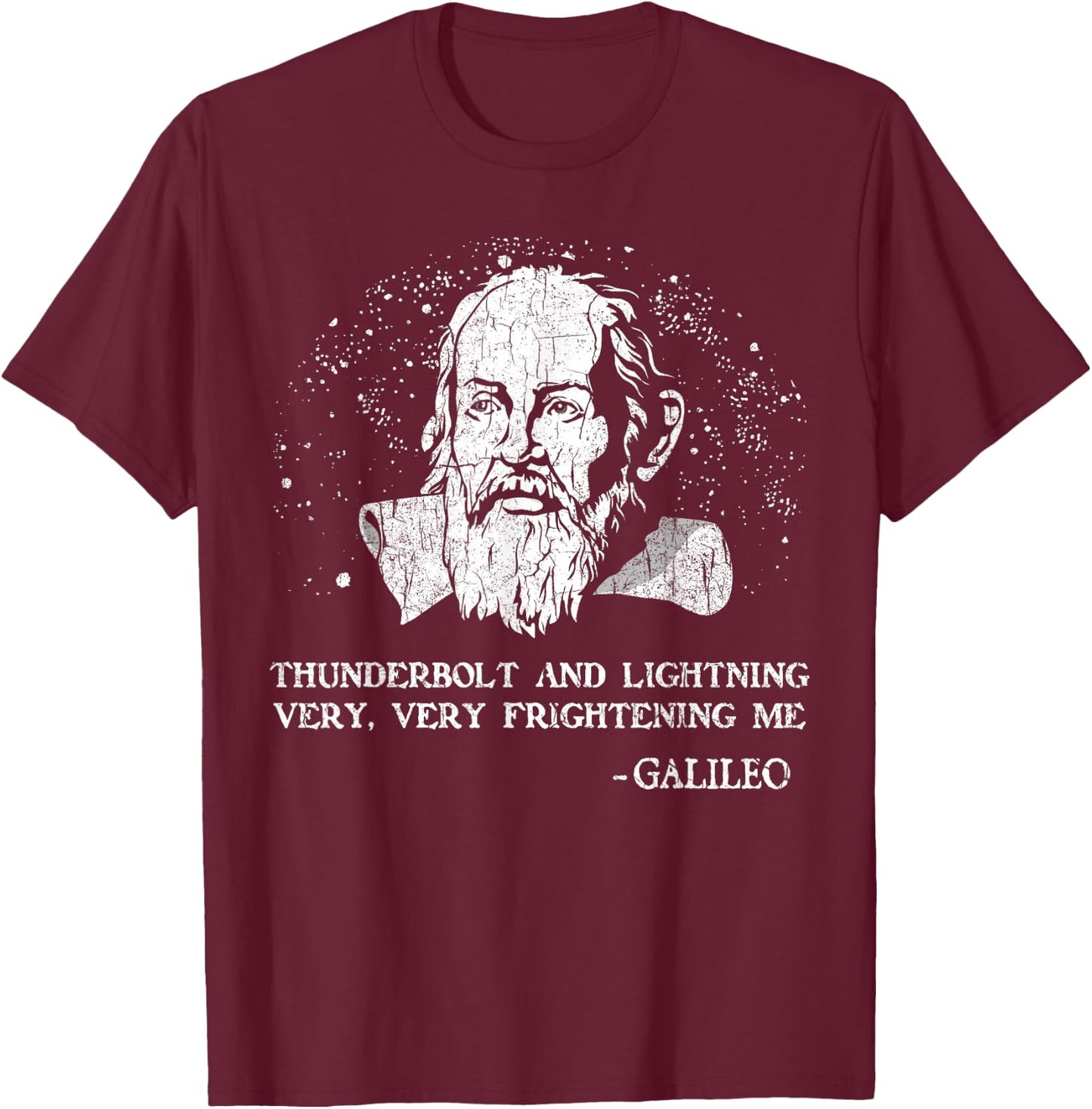 Thunderbolt and Lightning Galileo Retro Very Frightening Me T-Shirt - T-Shirt | Maroon