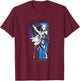 Magic: The Gathering Jace Beleren Ready To Fight Manga Logo T-Shirt - T-Shirt | Maroon