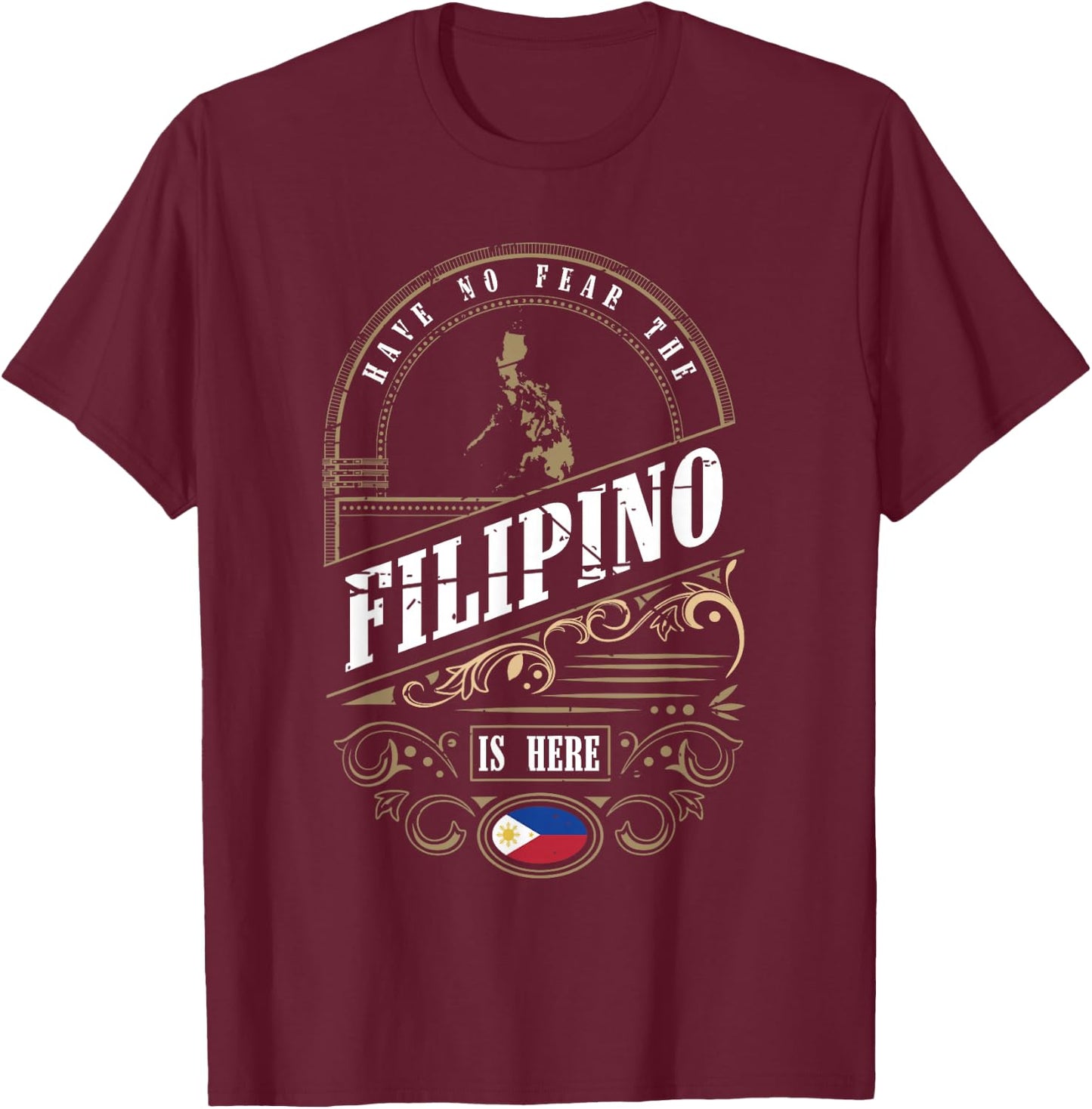 Islands of Felipe Philippines Maharlika Filipino T-Shirt - T-Shirt | Maroon