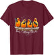 4 Four Calling Birds, Bird Phone, 12 Twelve Days Christmas T-Shirt - T-Shirt | Maroon