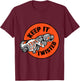 Motorcycle Biker Keep It Twisted Funny & Vintage T-Shirt - T-Shirt | Maroon