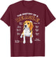 The Anatomy Of A Beagle Funny Quotes Sayings T-Shirt - T-Shirt | Maroon