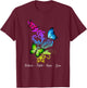Believe Faith Hope Love Butterfly Gift T-Shirt - T-Shirt | Maroon