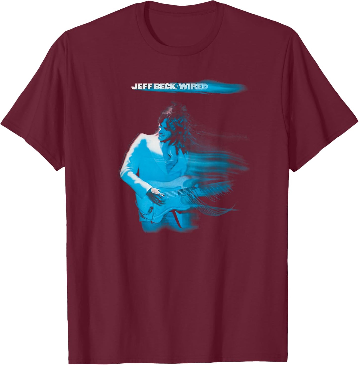 Jeff Beck - Wired Album T-Shirt - T-Shirt | Maroon