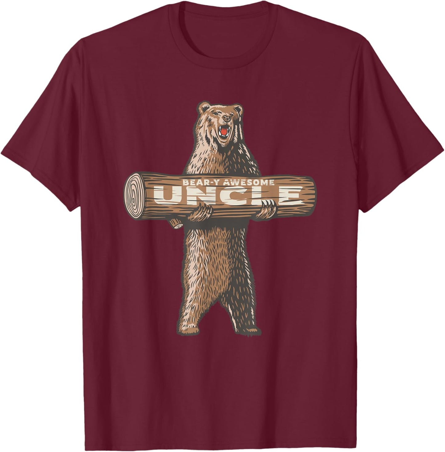 Awesome Uncle Funny Saying T-Shirt - T-Shirt | Maroon