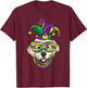Golden Retriever Dog Lover Cute Mardi Gras Carnival Jester Women Kids T-Shirt - T-Shirt | Maroon
