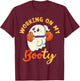 Working On My Booty Boo-Ty Funny Halloween Gym Ghost T-Shirt - T-Shirt | Maroon
