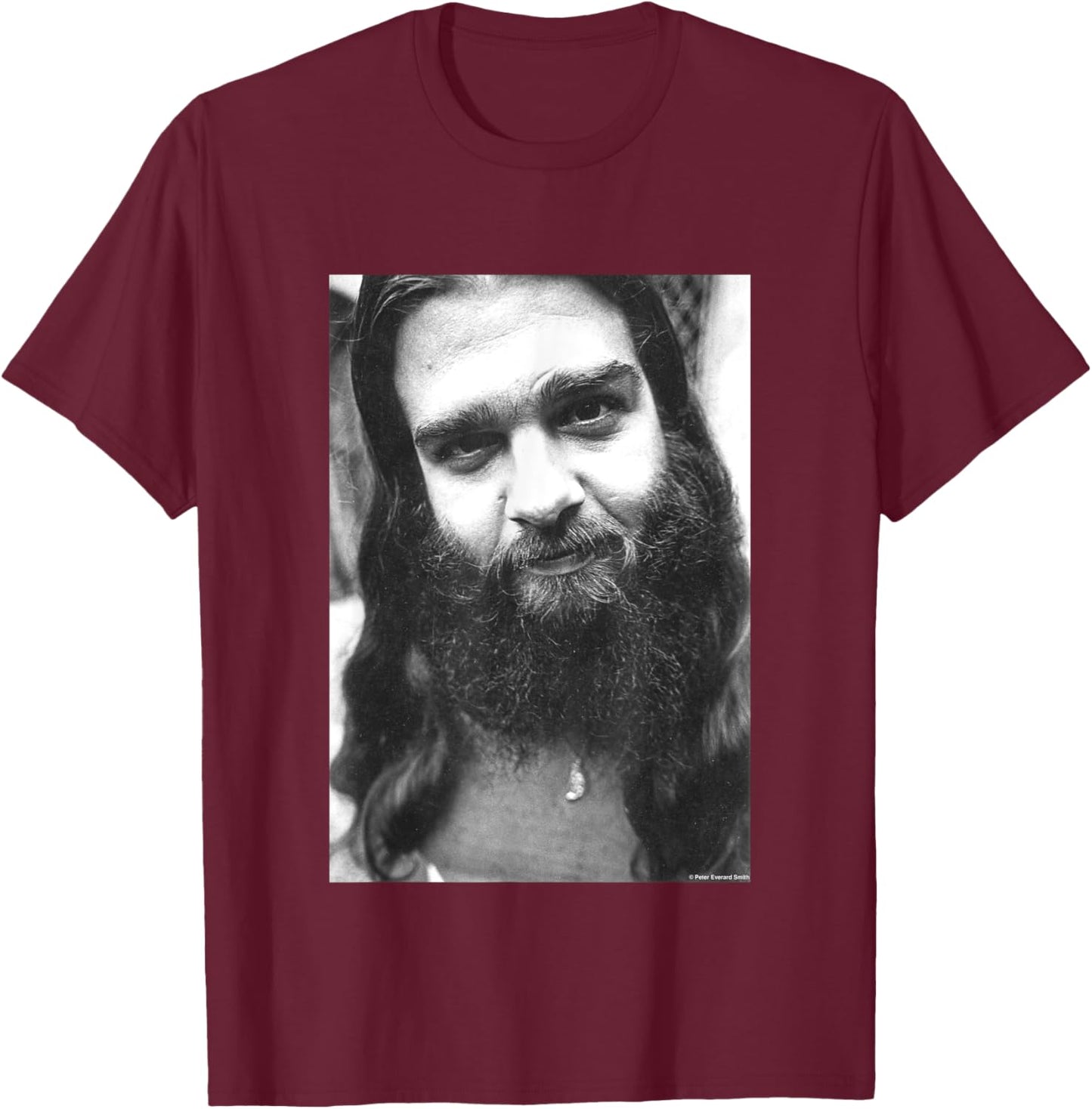 Bob Hite Of Canned Heat By Everard Smith T-Shirt - T-Shirt | Maroon