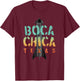 Boca Chica Texas Starship Cool Retro T-Shirt - T-Shirt | Maroon