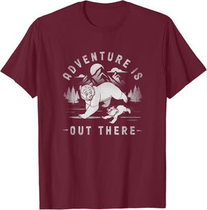 Disney Brother Bear Distressed Adventures is Out There T-Shirt - T-Shirt | Maroon